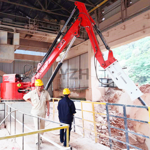 Sistem Boom Pemecah Batu Hidraulik Stasioner