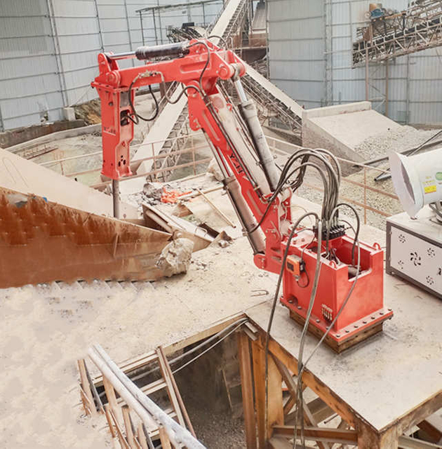 Fl&egrave;che brise-roche fixe YZH pour un fonctionnement fluide sur le site minier