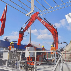 Statiese voetstukboomstelsel vir brekerblokkades