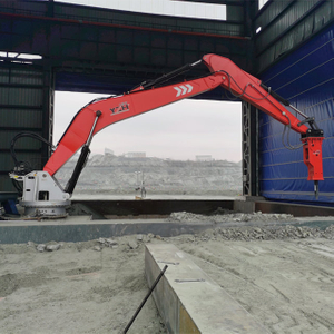 Syst&eacute;m v&yacute;ložn&iacute;kov&eacute;ho ramena YZH so stacion&aacute;rnym podstavcom pre otočn&yacute; drvič