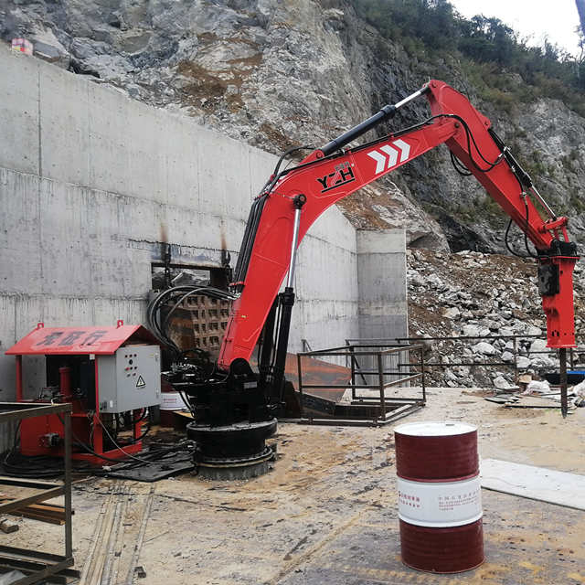Plumas rompe rocas de pedestal de alta eficiencia YZH WHC970 para miner&iacute;a