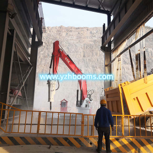 YZH WHA610 Electric Pedestal Boom Rockbreaker para sa Gyratory Crushers