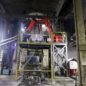  Sistem Boom Pemecah Batu Pegun YZH China Dipasang pada Keadaan Kerja Bawah Tanah