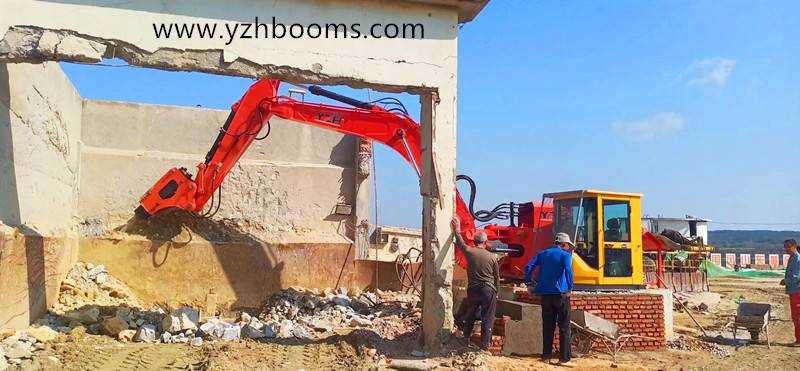 Fixed Rocbreaker Booms System ជួយអតិថិជនរបស់យើងក្នុងការបំបែកផ្ទាំងថ្មដែលមានទំហំធំ